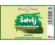 Šalvěj červenokořenná (Dan Shen) - bylinné kapky (tinktura) 50 ml