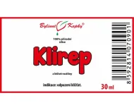 Klirep - přírodní silice - esenciální (éterický) olej 30 ml