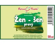 Žen-šen (žen šen, ženšen) pravý - bylinné kapky (tinktura z žen šenu) 50 ml