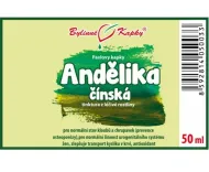 Andělika (angelika, děhel) čínská (TCM) - bylinné kapky (tinktura) 50 ml