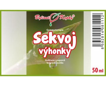 Sekvoj výhonky - Bylinné kapky - gemmoterapie (tinktura z pupenů a mladých výhonků) 50 ml