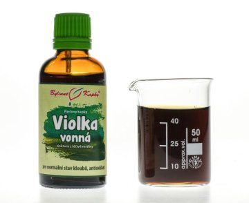 Violka vonná (fialka) - bylinné kapky (tinktura) 50 ml