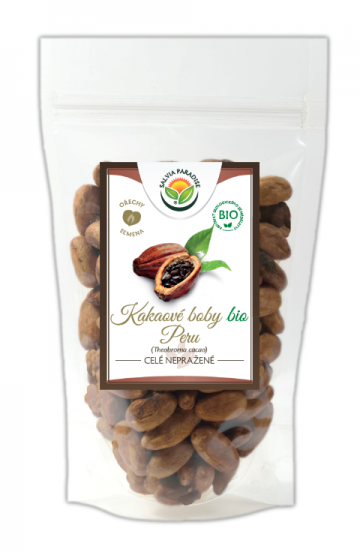 Kakaové boby nepražené celé neloupané Peru BIO 250 g 