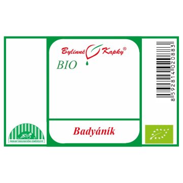 Badyáník (badyán) BIO - bylinné kapky (tinktura) 50 ml