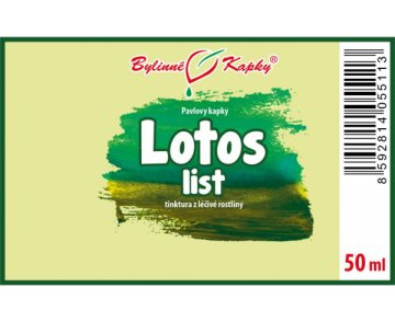 Lotos list (TCM) - bylinné kapky (tinktura) 50 ml