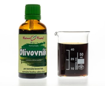 Olivovník - bylinné kapky (tinktura z olivovníku) 50 ml