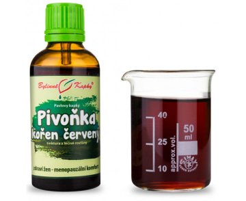 Pivoňka bělokvětá kořen červený (TCM) - bylinné kapky (tinktura) 50 ml