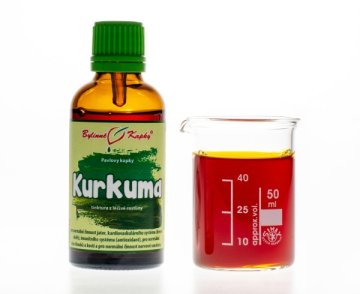 Kurkuma (kurkumovník) - bylinné kapky (tinktura) 50 ml