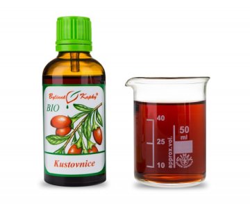 Kustovnice (goji) BIO - bylinné kapky (tinktura) 50 ml