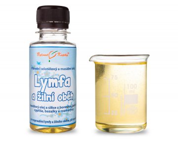 Lymfa a žilní oběh (otoky) - masážní olej celotělový 100ml