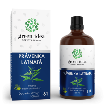 Green Idea (Topvet) - Právenka latnatá - bezlihová tinktura 100 ml