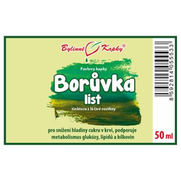 Borůvka list - Pavlovy bylinné kapky (tinktura) 50 ml