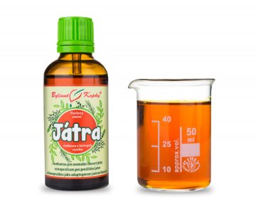 Játra (regenerace) - bylinné kapky (tinktura) 50 ml